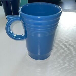 Fiesta latte mug in the color lapis